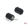 Afstandsbus M2,5 zeskant binnendraad 10 mm zwart 4 stuks DeLOCK 60243