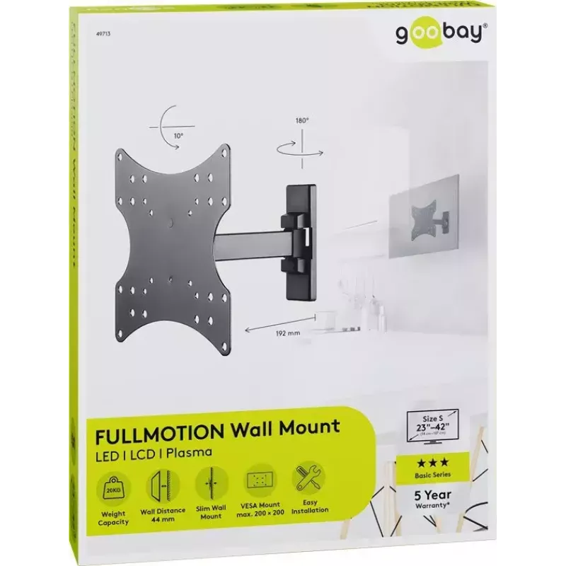 TV-beugel Goobay 49713 106,7 cm (42 inch) zwart