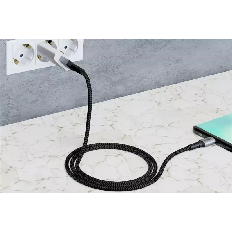 USB-kabel Wentronic 49295 USB 2.0 0,5 m USB-C USB-A zwart grijs