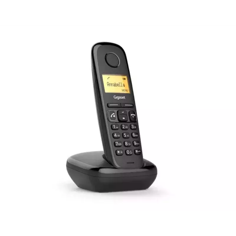 Analoge/DECT-telefoon Gigaset A270A nummerherkenning zwart draadloze handset