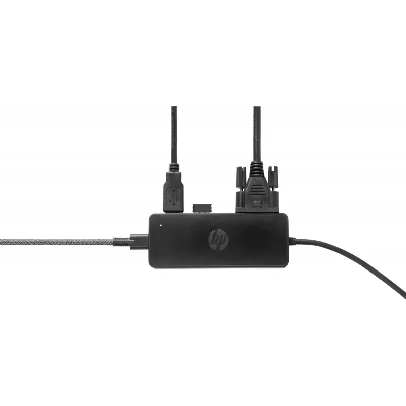 HP USB-C Travel Hub G2, bedraad, USB 3.2 Gen 1 (3.1 Gen 1) Type-C, zwart, China, Windows 10, 107 mm