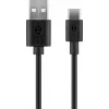 Opladerset Goobay USB-C 5W met kabel 1m zwart