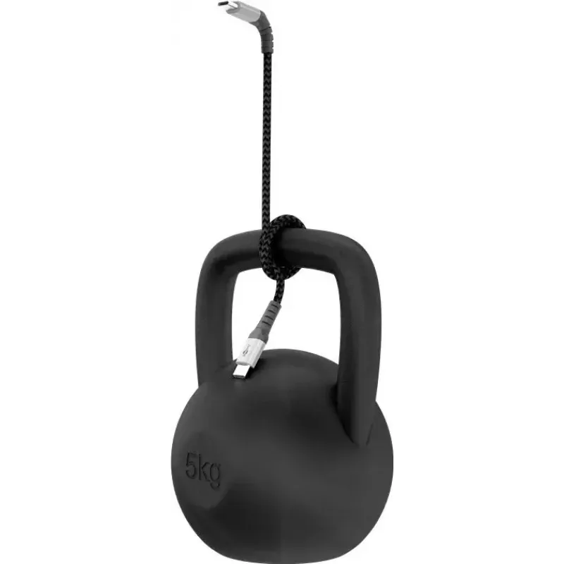 Goobay Lightning-kabel 2m zwart grijs 60W 3A USB-C