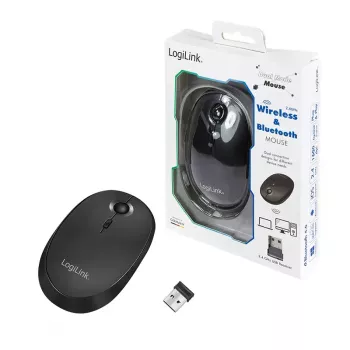 Muis LogiLink ID0204 RF draadloos + Bluetooth
