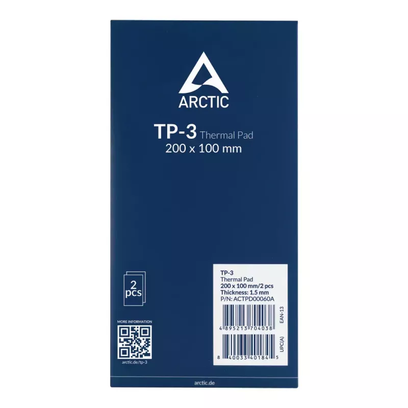 ARCTIC TP-3 Premium Performance thermisch pad 200 x 100 mm, 1,5 mm