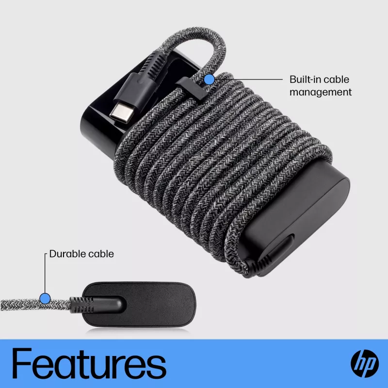 HP 671R3AA USB-C 65 W laptoplader, AC 115/230 V, EU