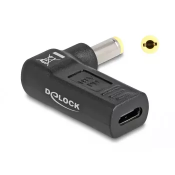 Laptop Power Tip DeLOCK 60011 USB-C naar 5,5 x 2,5 mm adapter 19V 3A