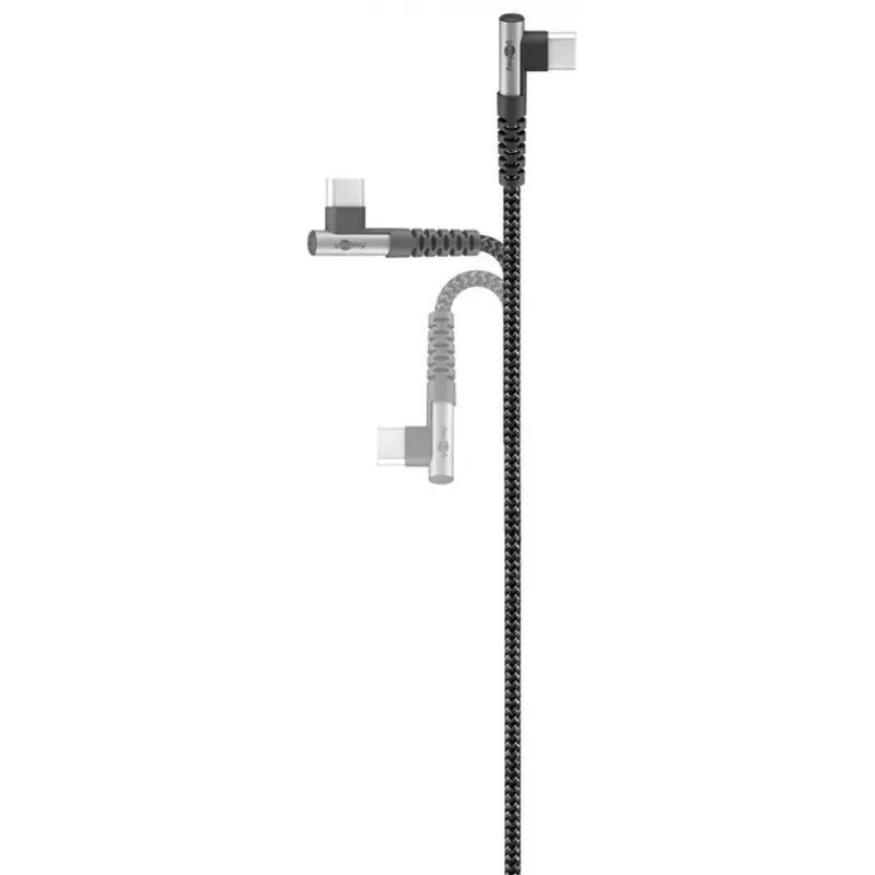 Goobay USB-kabel USB 2.0 2 m USB-C zwart/grijs