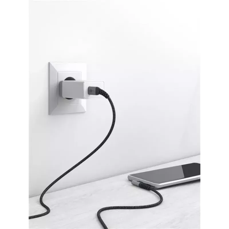 Goobay USB-kabel USB 2.0 2 m USB-C zwart/grijs