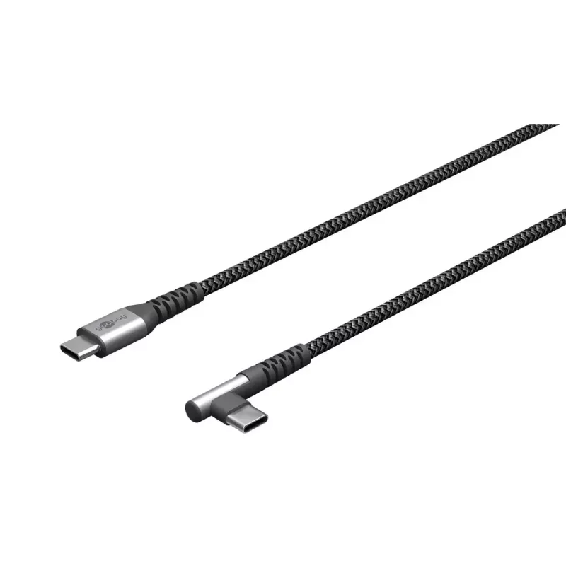 Goobay USB-kabel USB 2.0 2 m USB-C zwart/grijs