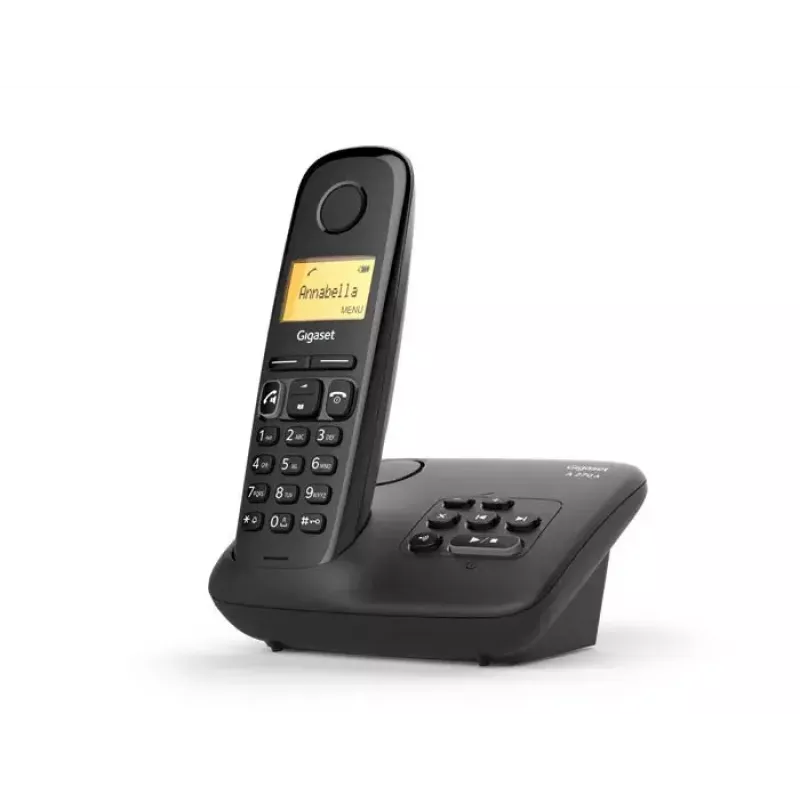 Analoge/DECT-telefoon Gigaset A270A nummerherkenning draadloze handset zwart