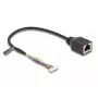 Netwerkkabel DeLOCK 88007 RJ45 naar 4-pin 6-pin Cat5e 0,3 m zwart