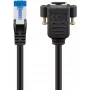 Netwerkkabel Goobay 65641 RJ-45 Cat6a 0,5 m zwart
