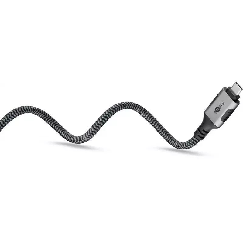 Goobay adapter USB-C naar RJ-45 10m zwart zilver