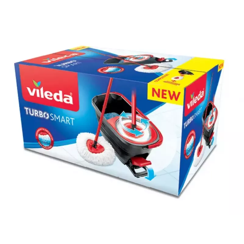 Wissysteem Vileda Turbo Smart enkele tank zwart rood 166140