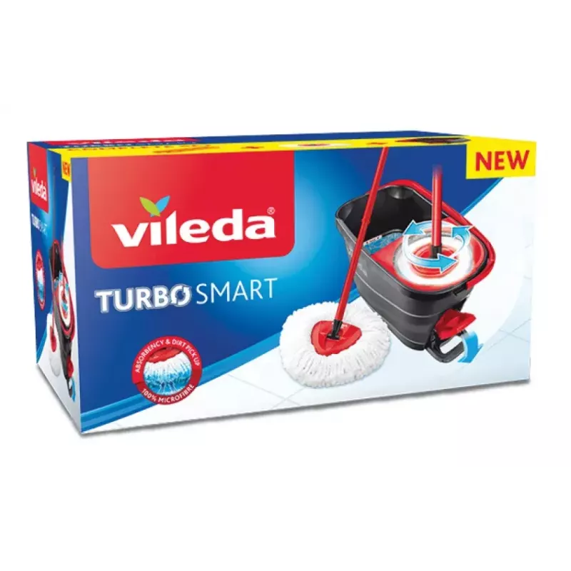 Wissysteem Vileda Turbo Smart enkele tank zwart rood 166140