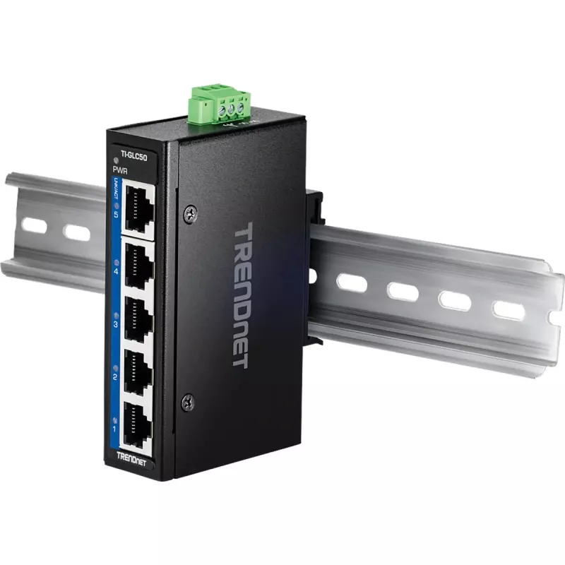 Unmanaged switch Trendnet TI-GLC50 Gigabit Ethernet 5 poorten zwart