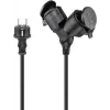 Goobay 65434 stroomverlenging 5 m 2 AC-stopcontacten outdoor zwart