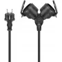 Goobay 65434 stroomverlenging 5 m 2 AC-stopcontacten outdoor zwart