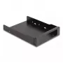 Inbouwframe DeLOCK 3,5 inch metalen inbouwframe voor slank Bay Mobile Rack zwart