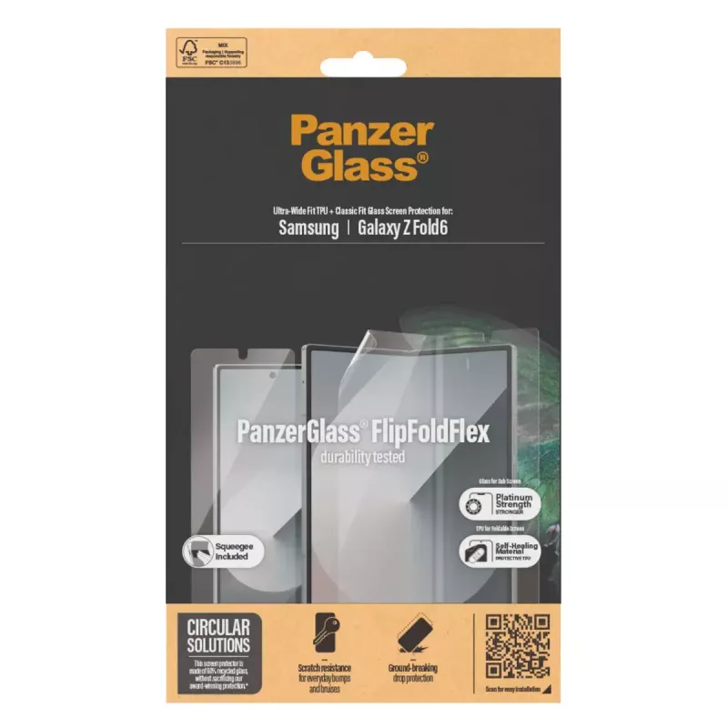 Beeldschermfolie PanzerGlass Samsung Galaxy Z Fold6 kras- en stootvast