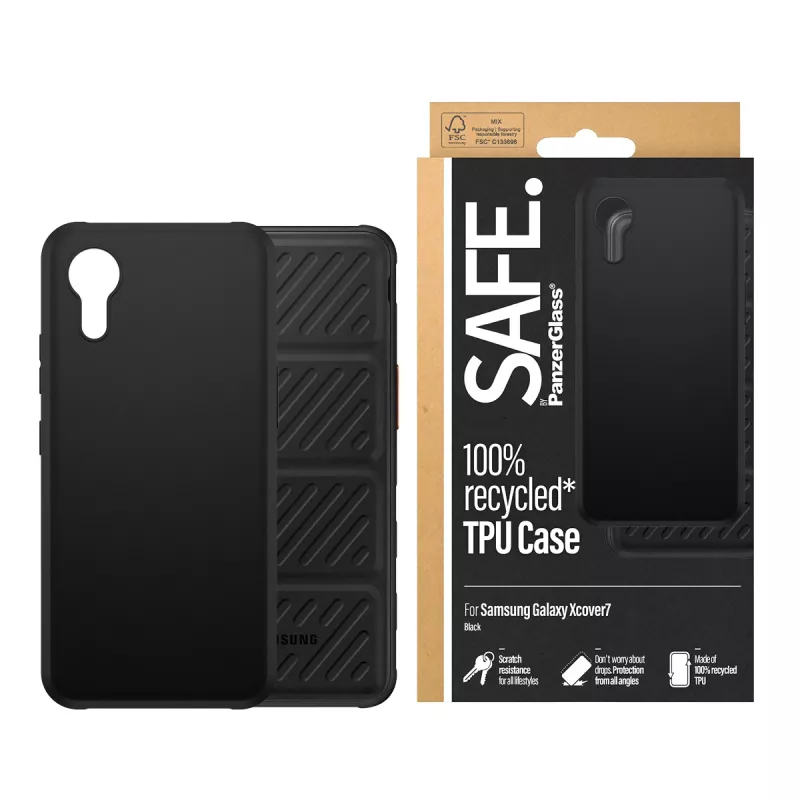 PanzerGlass SAFE. by ® TPU-hoes zwart Samsung Galaxy Xcover7