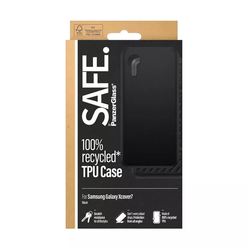 PanzerGlass SAFE. by ® TPU-hoes zwart Samsung Galaxy Xcover7