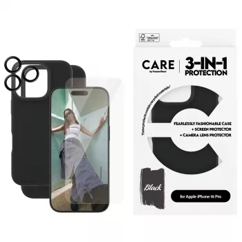 3-in-1-bundel PanzerGlass CARE by Fashion iPhone 16 Pro
