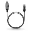 Kabeladapter Goobay 74399 USB 3.0 Type-A RJ45 10 m zwart zilver