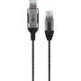 Kabeladapter Goobay 74399 USB 3.0 Type-A RJ45 10 m zwart zilver