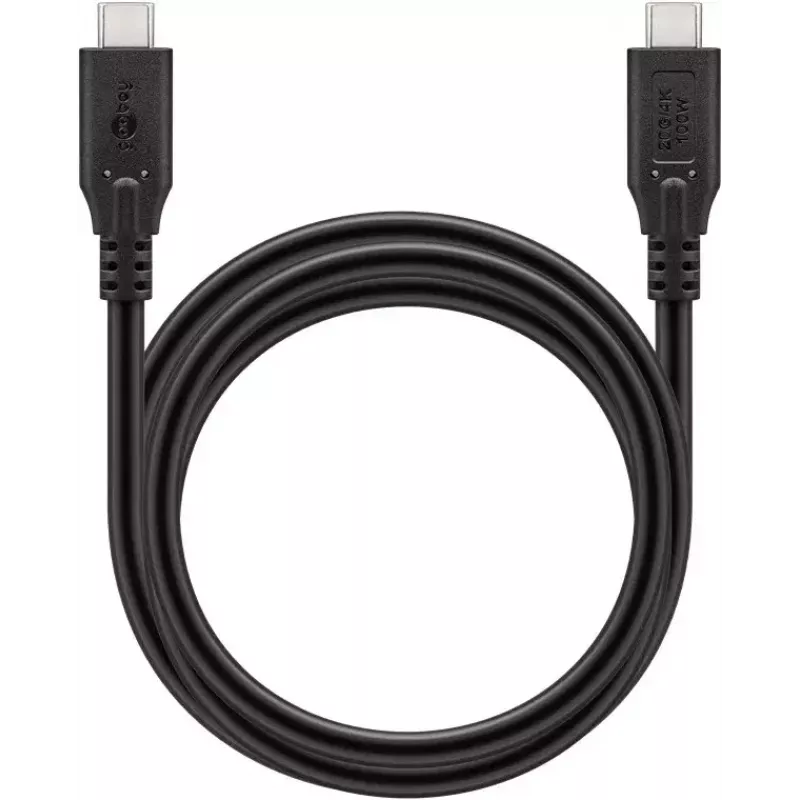 USB-kabel Goobay 74196 USB4 Gen 2x2 1,5 m USB-C zwart