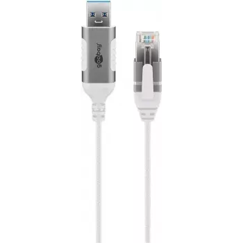 Netwerkkabel Goobay 74380 USB 3.0 Type-A RJ45 3m wit