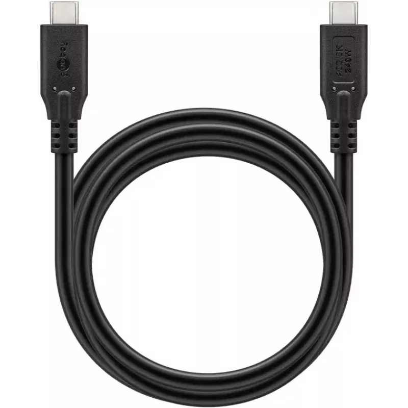USB-kabel Goobay 74184 USB4 Gen 2x2 1,5 m USB-C zwart