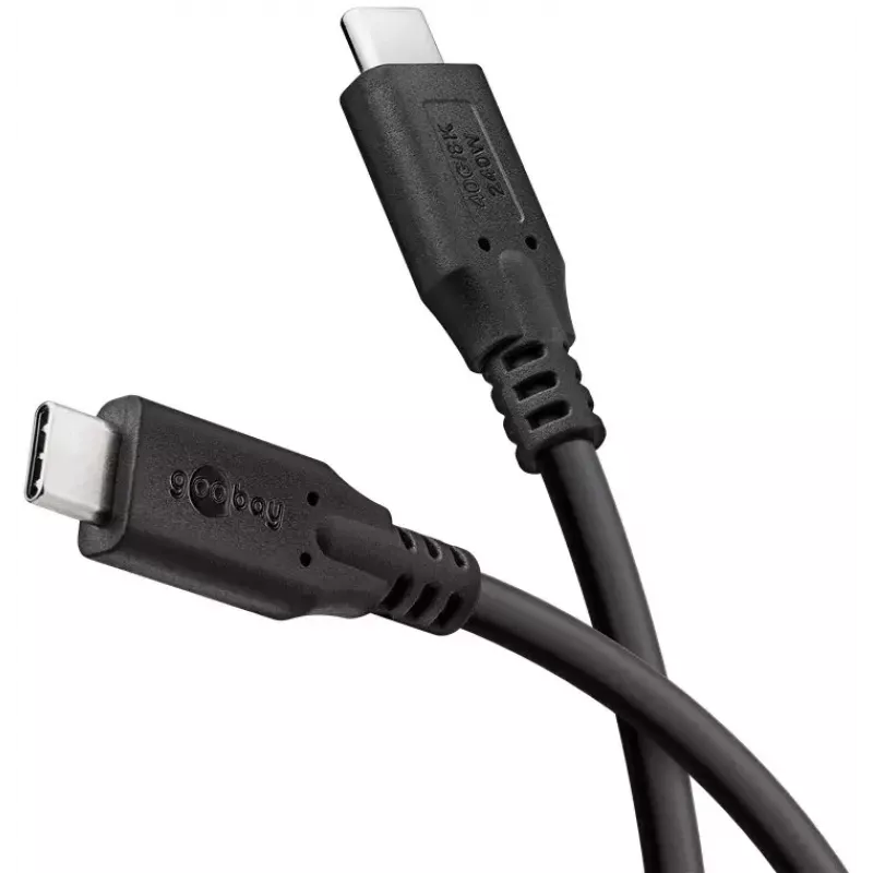 USB-kabel Goobay 74184 USB4 Gen 2x2 1,5 m USB-C zwart