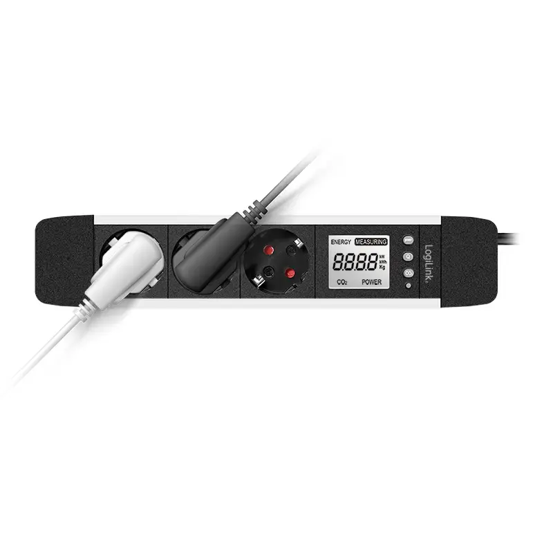 Power Extension 2Direct LPS285 1,4m 3 AC-stopcontacten indoor zwart zilver