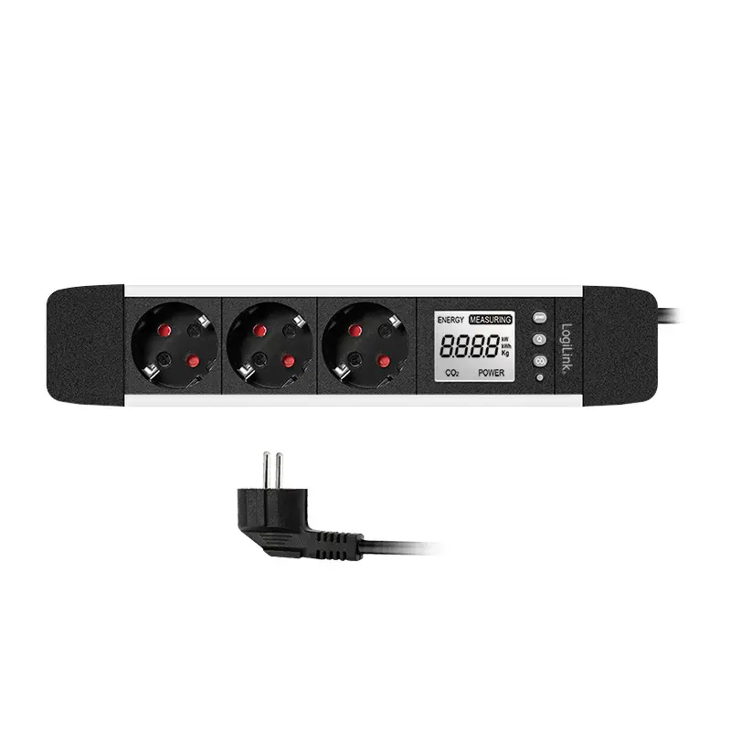 Power Extension 2Direct LPS285 1,4m 3 AC-stopcontacten indoor zwart zilver