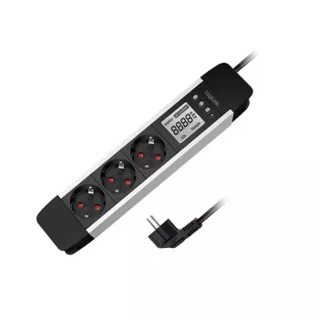 Power Extension 2Direct LPS285 1,4m 3 AC-stopcontacten indoor zwart zilver