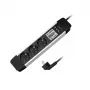 Power Extension 2Direct LPS285 1,4m 3 AC-stopcontacten indoor zwart zilver