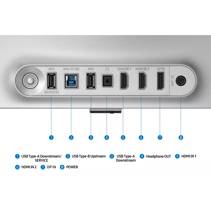 Samsung G81SF computermonitor 68,6 cm (27 inch) 3840 x 2160 4K Ultra HD OLED zilver