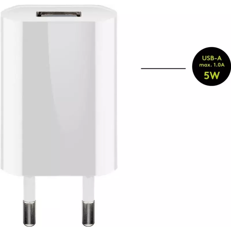 Oplaadset Goobay 5W Apple Lightning indoor AC mobiele telefoon