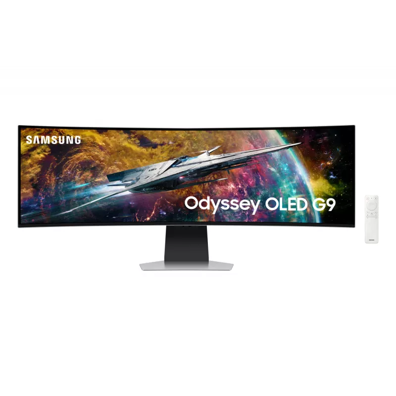 Samsung G95SC computermonitor 124,5 cm (49 inch) 5120 x 1440 Dual QHD OLED zilver