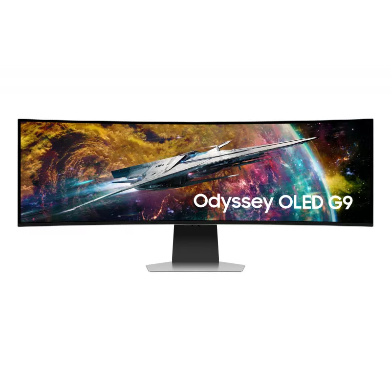 Samsung G95SC computermonitor 124,5 cm (49 inch) 5120 x 1440 Dual QHD OLED zilver