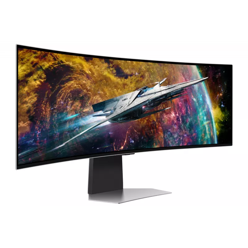 Samsung G95SC computermonitor 124,5 cm (49 inch) 5120 x 1440 Dual QHD OLED zilver