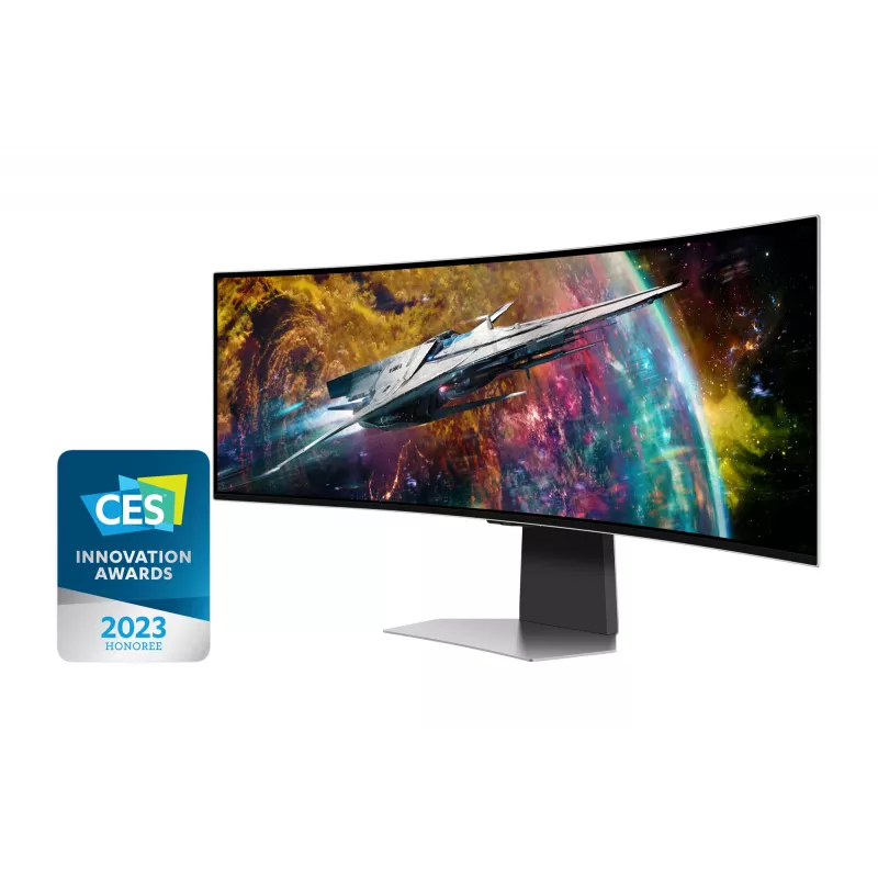 Samsung G95SC computermonitor 124,5 cm (49 inch) 5120 x 1440 Dual QHD OLED zilver