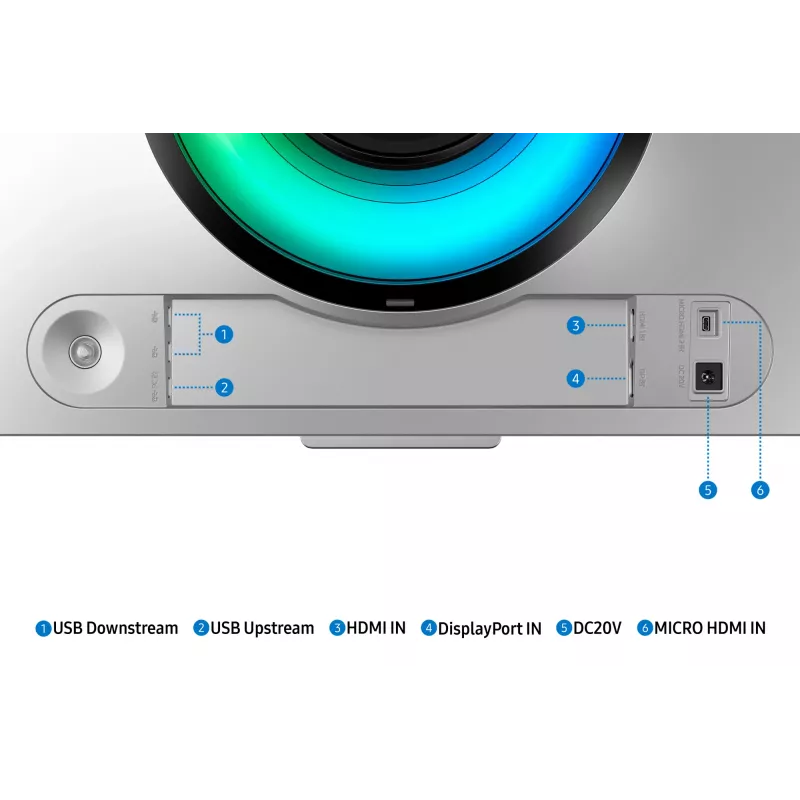 Samsung G95SC computermonitor 124,5 cm (49 inch) 5120 x 1440 Dual QHD OLED zilver