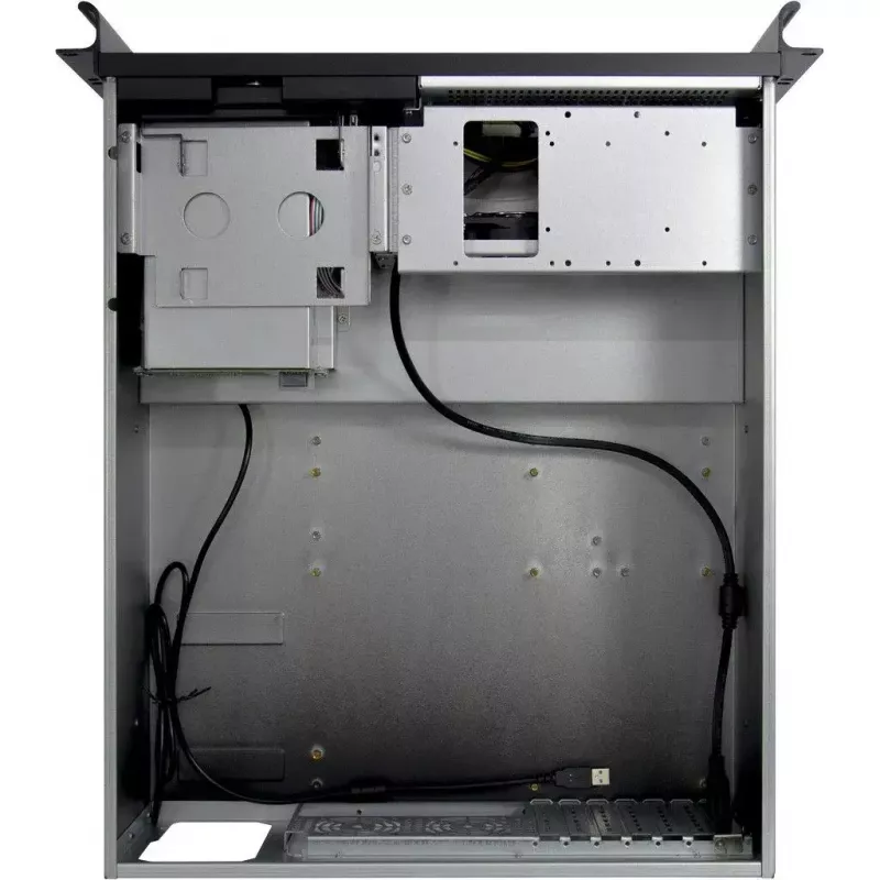 Serverbehuizing Inter-Tech 4U 4452-TFT rack zwart