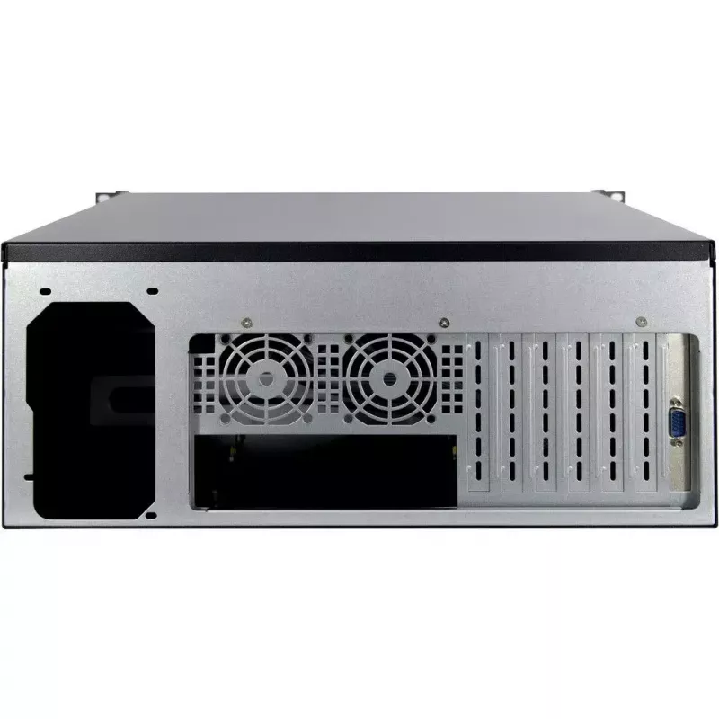 Serverbehuizing Inter-Tech 4U 4452-TFT rack zwart