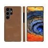 dbramante1928 Lynge LMSUGTDT6471 flipcase voor Samsung Galaxy S25 Ultra, gekorreld leer, lichtbruin
