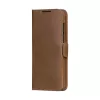 dbramante1928 Lynge LMSUGTDT6471 flipcase voor Samsung Galaxy S25 Ultra, gekorreld leer, lichtbruin