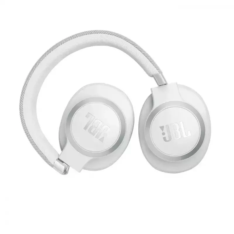 JBL Live 770NC hoofdtelefoon over-ear, draadloos, gesprekken/muziek, Bluetooth, wit